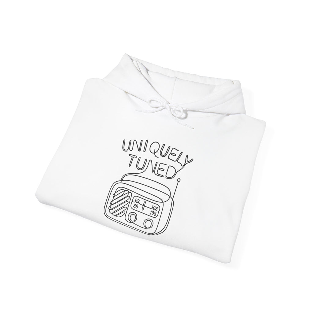 Uniquely Tuned Hoodie - Cozy Sweatshirt for Music Lovers, Casual Style, Perfect Gift for Birthdays, Holidays, Relaxation