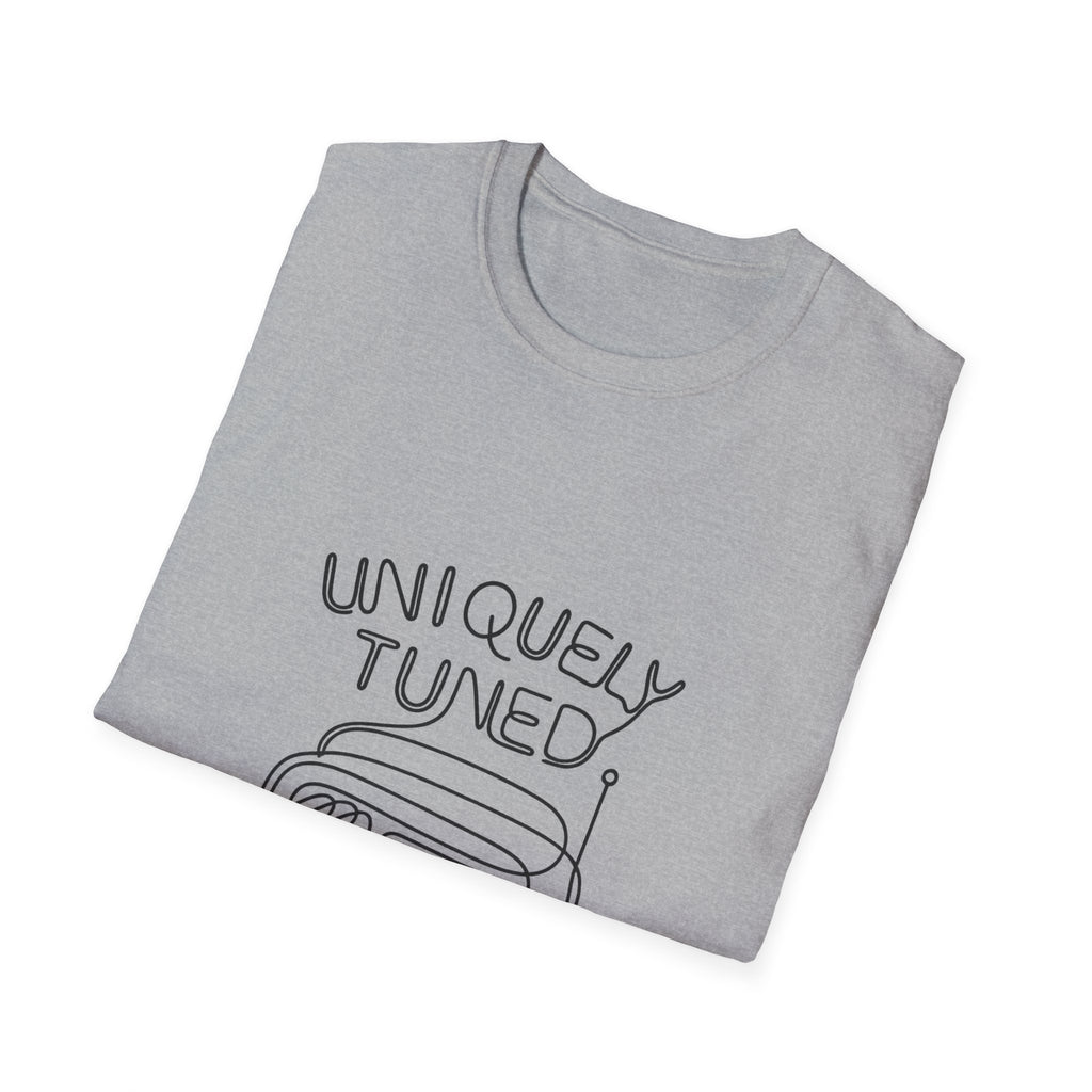 Uniquely Tuned Unisex T-Shirt, Music Shirt, Gift for Music Lovers, Casual Tee, Festival Apparel, Vintage Style Shirt