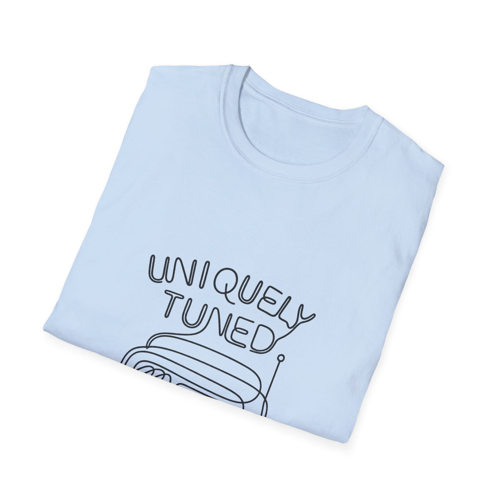 Uniquely Tuned Unisex T-Shirt, Music Shirt, Gift for Music Lovers, Casual Tee, Festival Apparel, Vintage Style Shirt